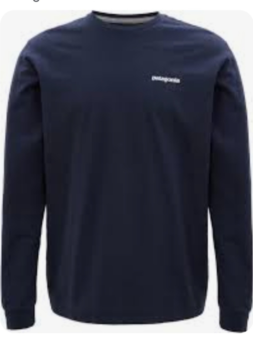 Patagonia Men's Long Sleeve Crewneck Pullover Tee. Size 2XL